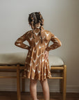 Reindeer Bamboo Turtleneck Twirl Dress