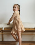 Neutral Arches Bamboo Turtleneck Twirl Dress