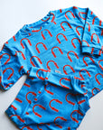 Red Arch Bamboo Sweatshirt Set - Top & Bottom