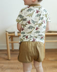 Dino Bamboo Varsity Short Set - T-shirt & Shorts