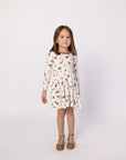 Ducks Bamboo Long Sleeve Twirl Dress