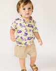Tiger Toile Bamboo Polo