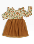 Camo Tulle Bamboo Long Sleeve Twirl Dress
