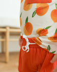 Peaches Bamboo Varsity Short Set - T-shirt & Shorts