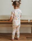 Pink Birthday Print 2 Piece Bamboo Pajama Set