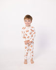 Orange Crab 2 Piece Bamboo Pajama Set