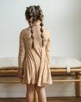 Neutral Arches Bamboo Turtleneck Twirl Dress