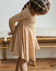 Neutral Arches Bamboo Turtleneck Twirl Dress
