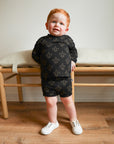 Fleur de lis Bamboo Sweatshirt Set - Top & Bottom