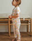 Pink Birthday Print 2 Piece Bamboo Pajama Set