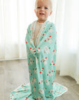 Mr Snowman Bamboo Swaddle Blanket