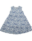 Blue Oyster Bamboo Tiered Twirl Dress - with Pockets