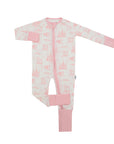 Pink Toile Double Zipper Bamboo Sleeper