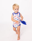 The Fourth Bamboo Henley Onesie with Snaps