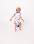 The Fourth Bamboo Henley Onesie with Snaps