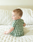 Green Gingham 2 Piece Bamboo Pajama Set