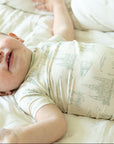 Sage Toile 2 Piece Bamboo Pajama Set