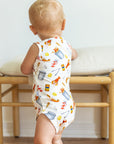Crawfish Boil Bamboo Henley Onesie with Snaps