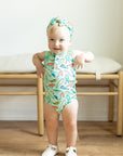Fishing Baits Bamboo Henley Onesie with Snaps