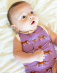 Geaux Bamboo Henley Onesie with Snaps