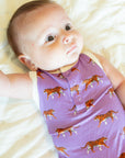 Geaux Bamboo Henley Onesie with Snaps