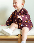 Maroon Bulldog Bamboo Sweatshirt Set - Top & Bottom