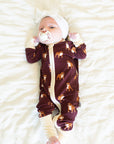 Maroon Bulldog Double Zipper Bamboo Sleeper