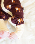 Maroon Bulldog Double Zipper Bamboo Sleeper