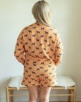 Coonhound Bamboo Womens Sweatshirt Set - Top & Bottom