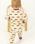 Purple Tiger 2 Piece Bamboo Pajama Set