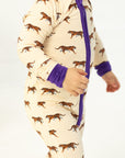 Purple Tiger Double Zipper Bamboo Sleeper