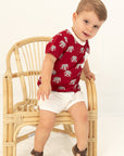 Elephant Bamboo Varsity Short Set - T-shirt & Shorts