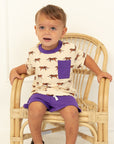 Tiger Bamboo Varsity Short Set - T-shirt & Shorts