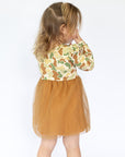Camo Tulle Bamboo Long Sleeve Twirl Dress