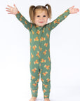 Holiday Teddy Double Zipper Bamboo Sleeper