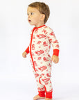 Bulldog Toile Double Zipper Bamboo Sleeper