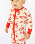 Bulldog Toile Double Zipper Bamboo Sleeper