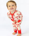 Bulldog Toile Double Zipper Bamboo Sleeper