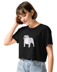 Red Bulldog - The Cropped Mascot Tee