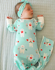 Mr Snowman Bamboo Bow Headband