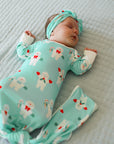 Mr Snowman Bamboo Bow Headband