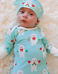 Mr Snowman Bamboo Knotted Hat