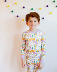 Mardi Gras 2 Piece Bamboo Pajama Set
