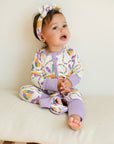 Mardi Gras Double Zipper Bamboo Sleeper