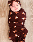 Maroon Bulldog Bamboo Bow Headband