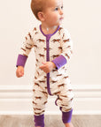 Purple Tiger Double Zipper Bamboo Sleeper