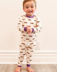 Purple Tiger 2 Piece Bamboo Pajama Set
