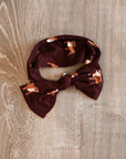 Maroon Bulldog Bamboo Bow Headband