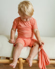 Sherbert Ribbed Solid 2 Piece Bamboo Pajama Set