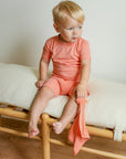Sherbert Ribbed Solid 2 Piece Bamboo Pajama Set